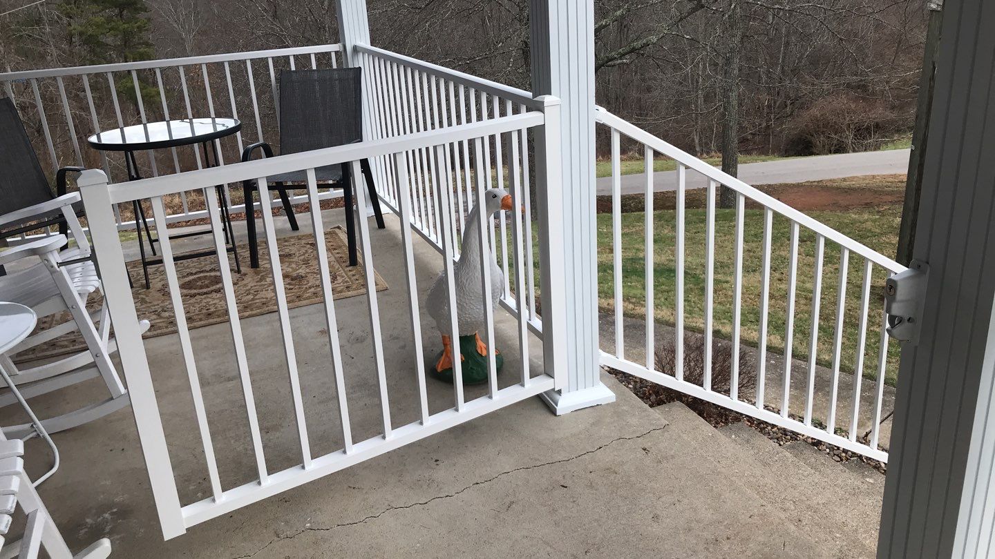 Porch Update using Westbury Aluminum Railing by Secure Construction Company Inc