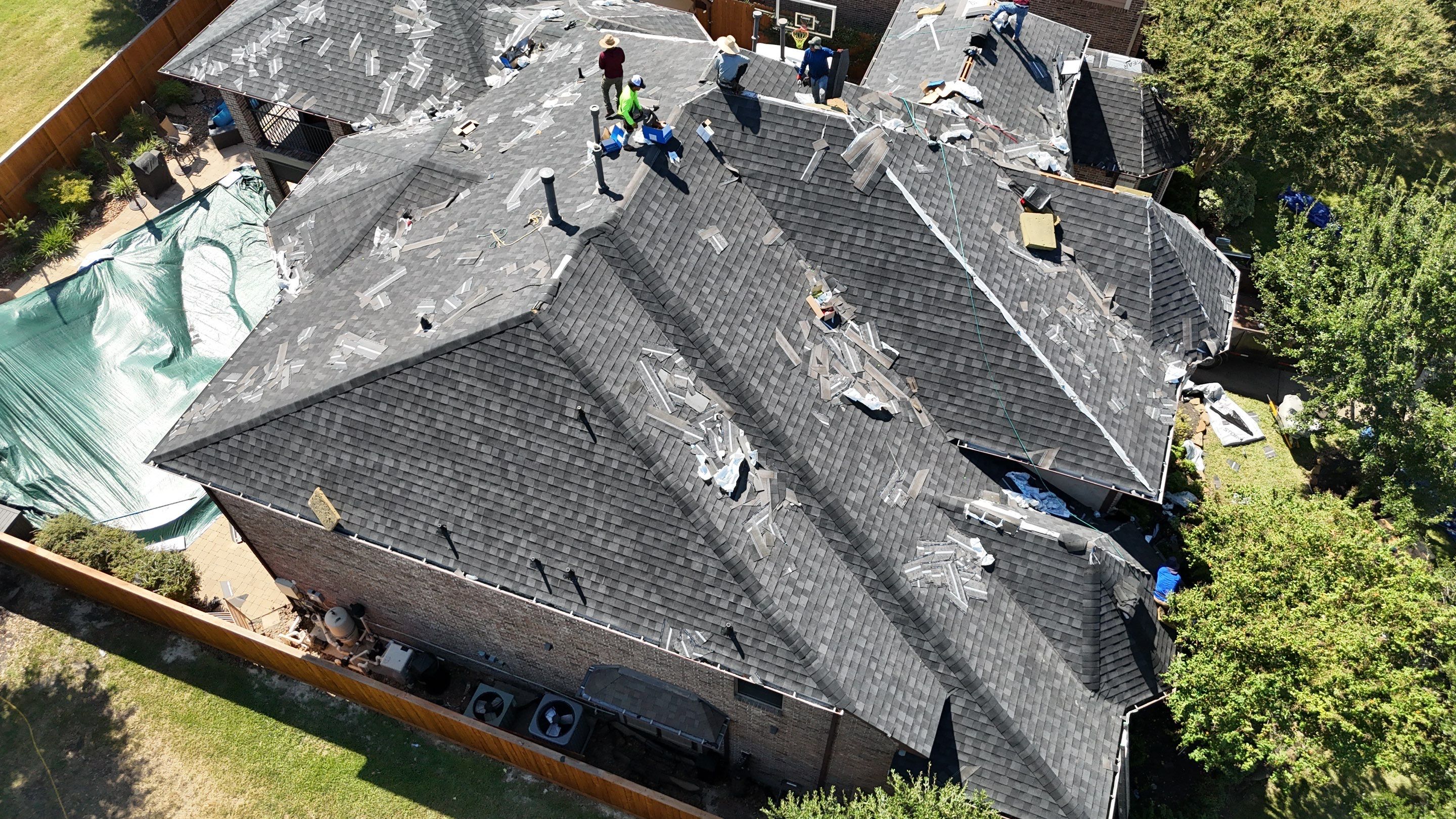 Residential Roofing Installation using IKO Dynasty by Core Four Roofing