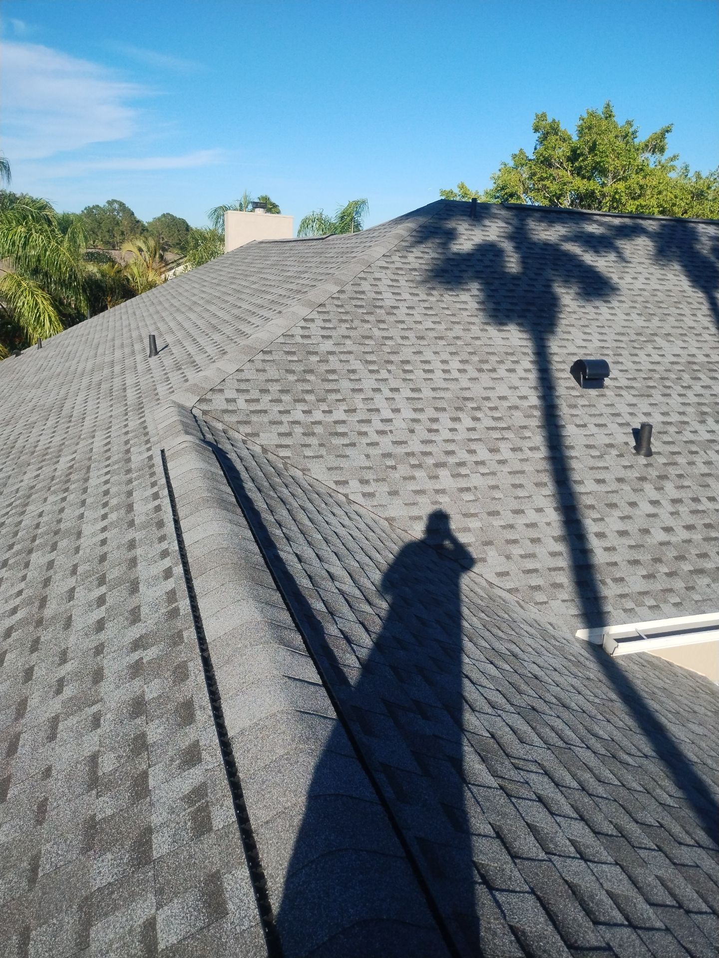 Roof Replacement  using GAF Timberline HDZ Color Pewter  by Sunrise Roofing services Inc.