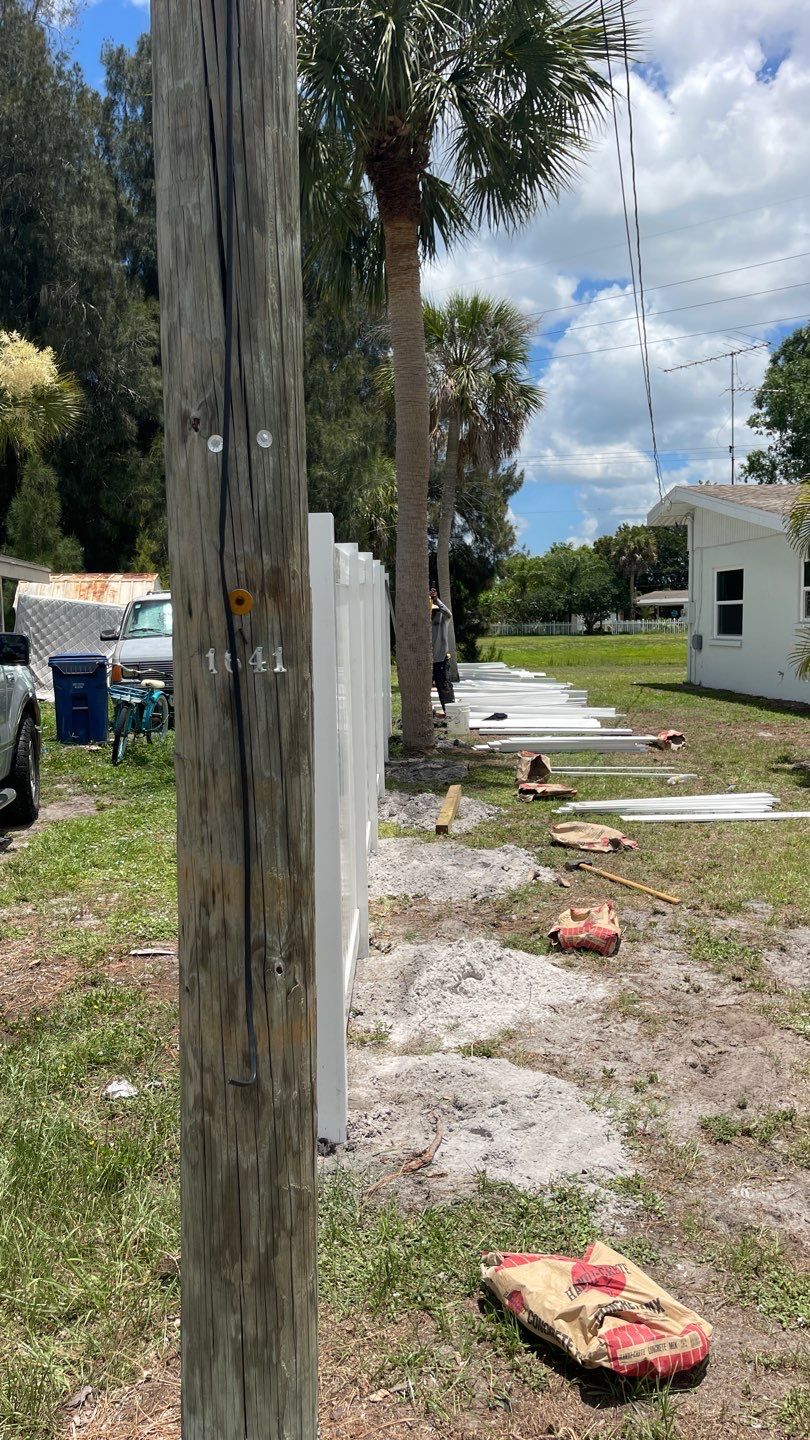 Venice, FL 6ft. Tall White Vinyl Privacy Fence by Asap fence and gates, LLC