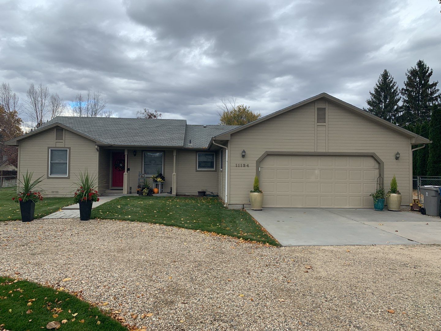 Star Idaho Single level roofing replacement using Duration Brownwood by ID Roofing LLC