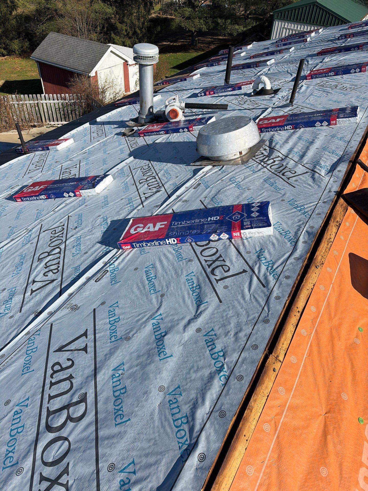 Residential Roofing Installation using GAF Timberline HDZ Pewter Gray by Rainstoppers Roofing