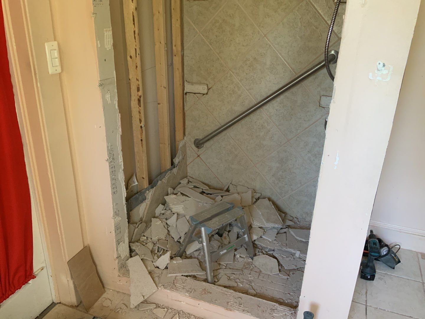 Bathroom Remodel using New Bathroom Tile and Tube by Alpha Design Services
