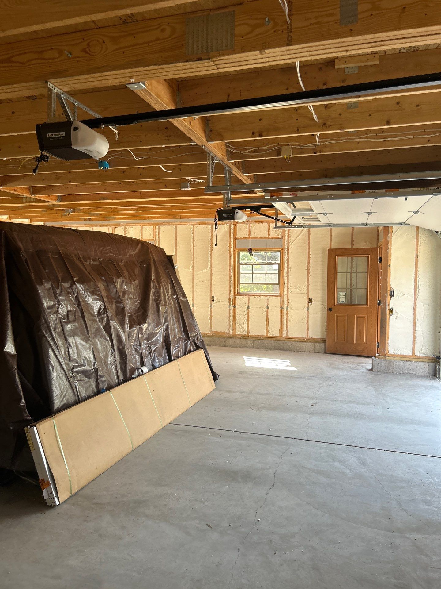 Detached Garage Closed Cell Spray Foam in Newburgh by NYS Foam & Energy