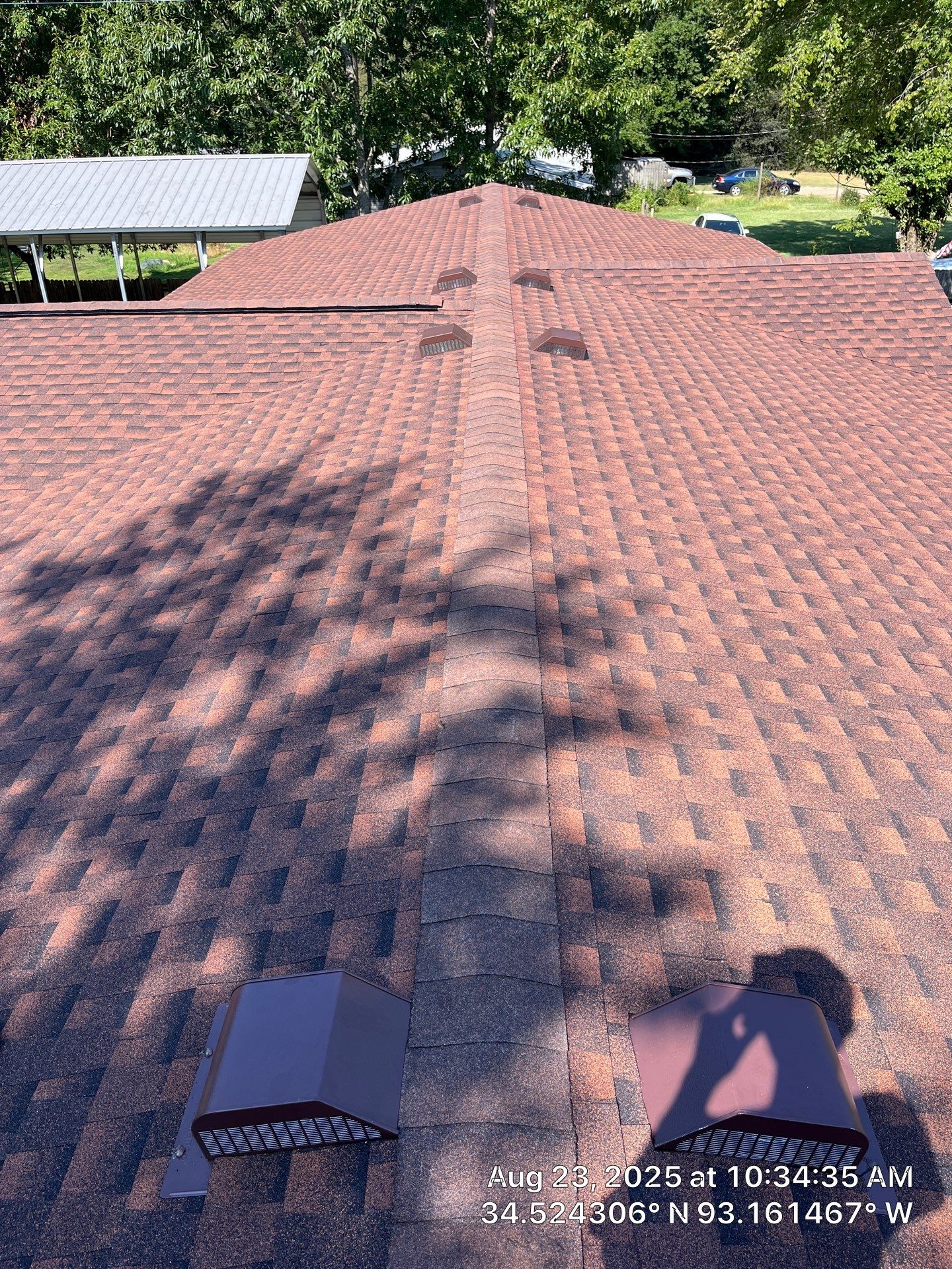 GAF Timberline HDZ Roof Replacement and Decking Repair in Hot Springs by Temple Roofing and Exteriors