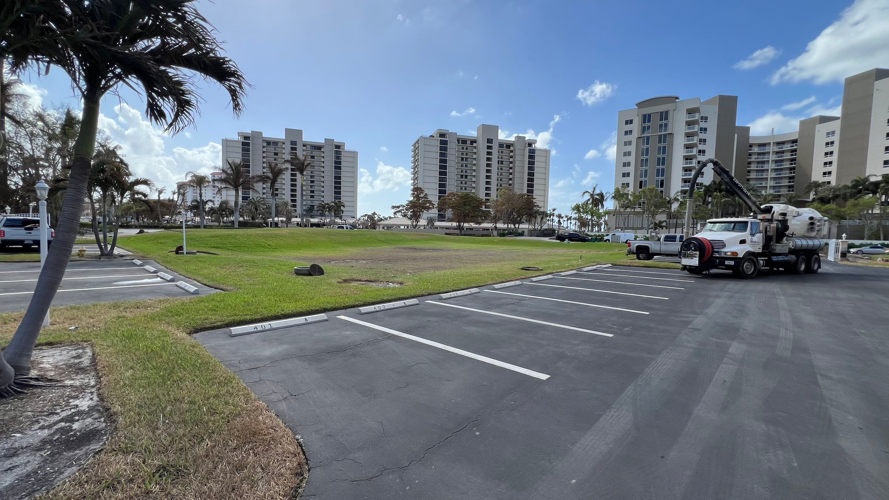 Condo Storm Water System Cleaning and Maintenance From Hurricane Ian by APS Power & Water