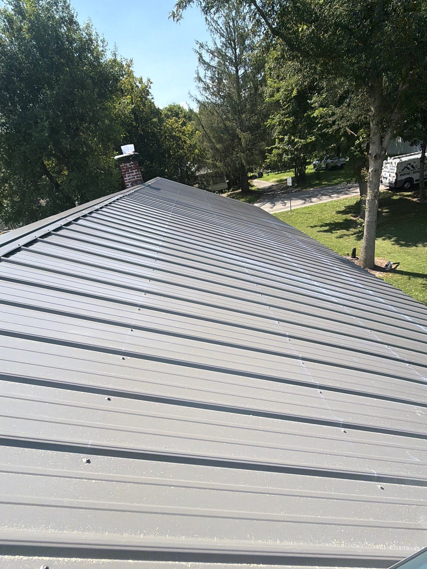 Classic Rib Metal Roofing - Charcoal by Hoel Roofing & Remodeling