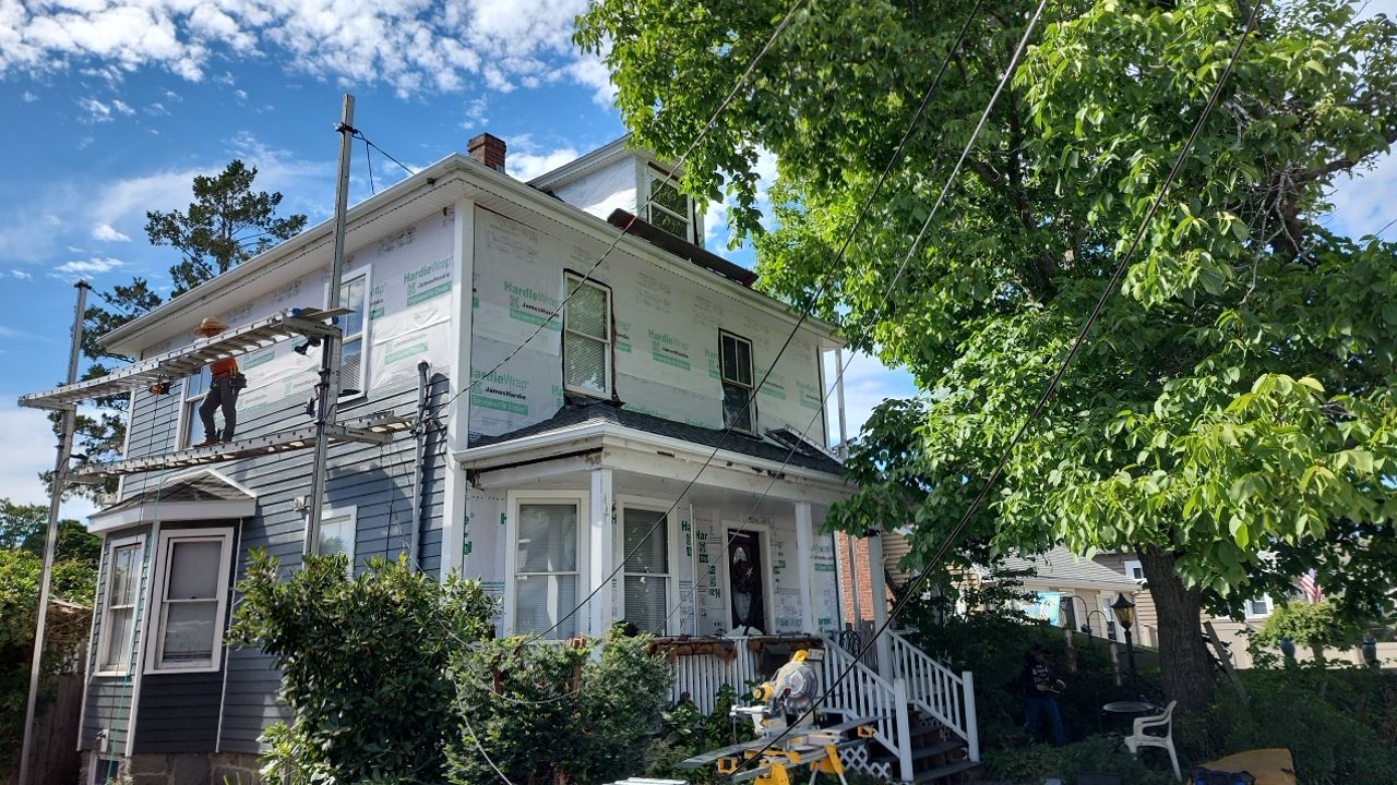 Siding Installation using James Hardie by UBrothers Construction