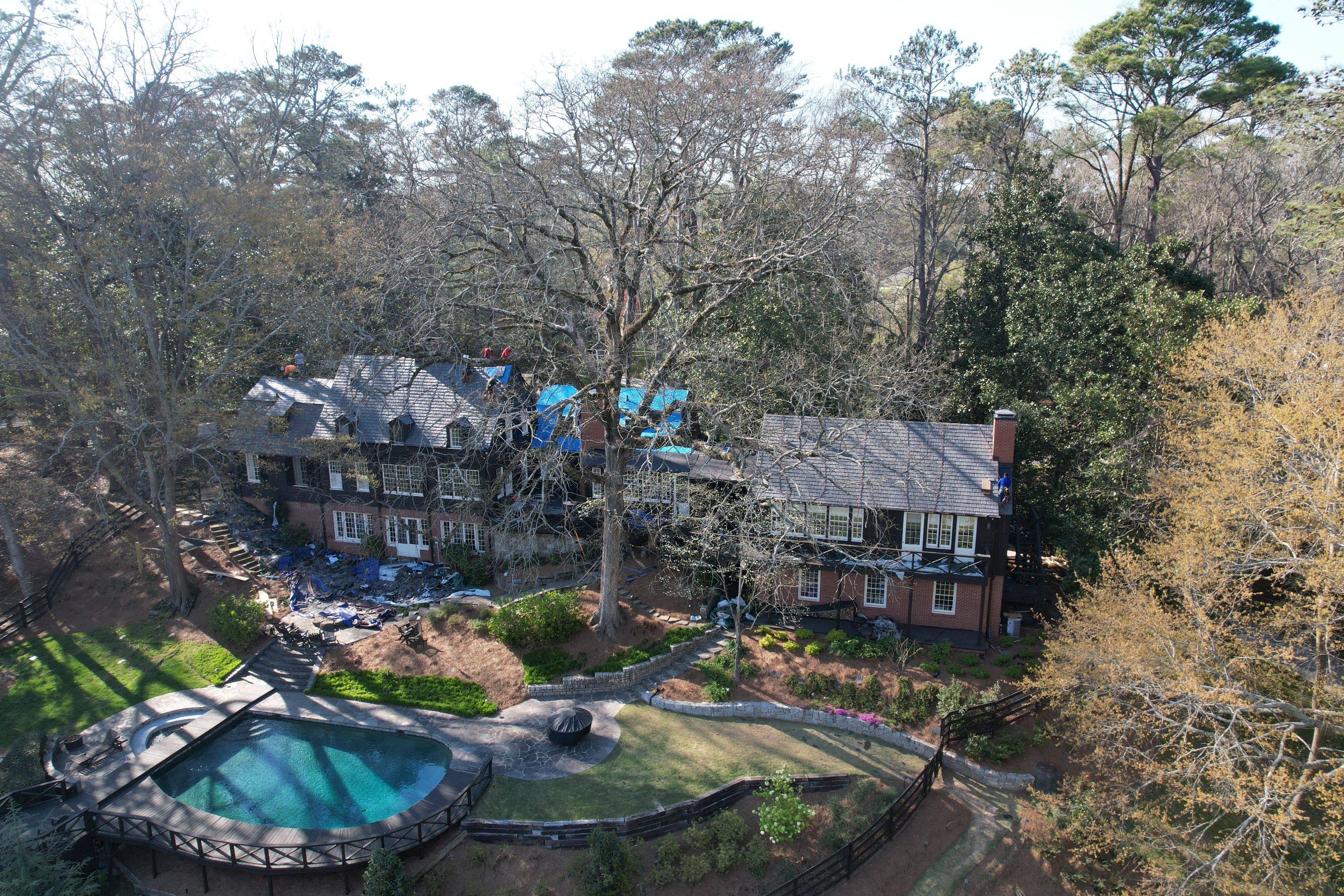 Residential Roofing Installation using Da Vinci Slate  by Inspector Roofing and Restoration