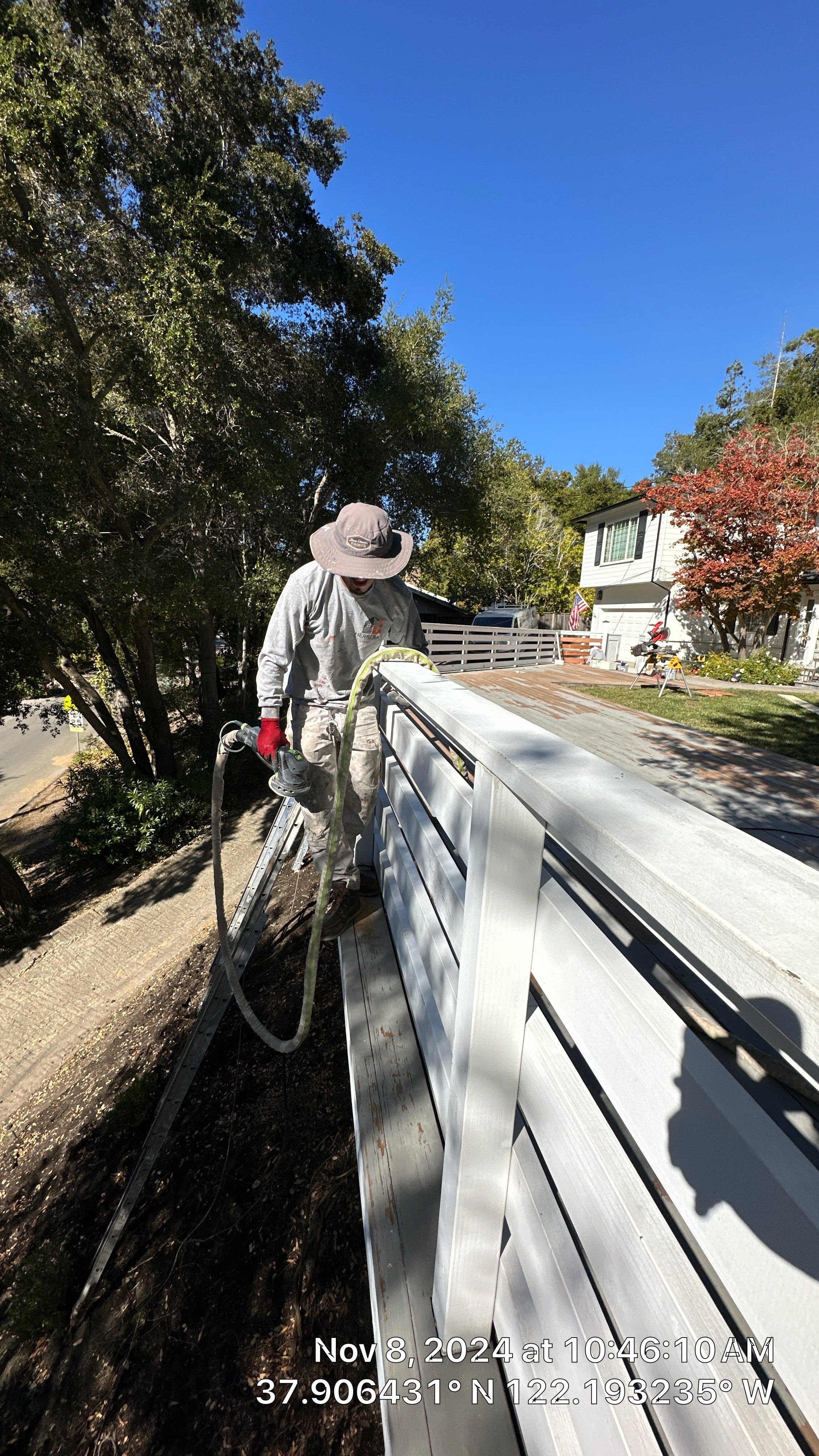 Deck Repaint using Sherwin-Williams by Herrera’s Bay Area Painting inc.