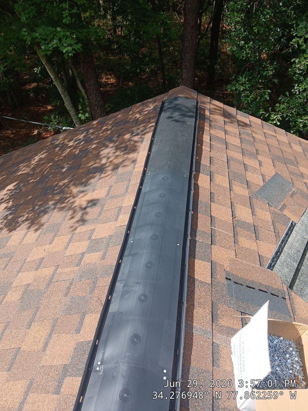 Hand-Nailed FORTIFIED Roof Replacement in Wilmington, NC with CertainTeed Landmark PRO Burnt Sienna by RGR Construction and Roofing, LLC