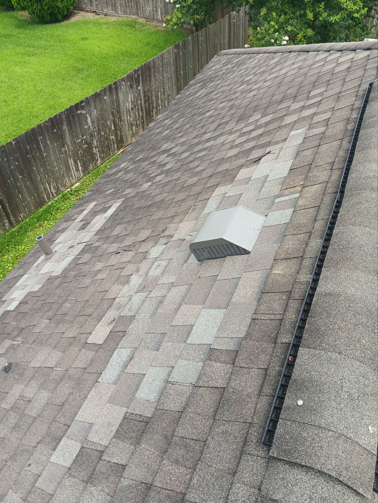 Hail Damage using Owen's Corning Duration (Lifetime) Shingles by Roof Repair Company