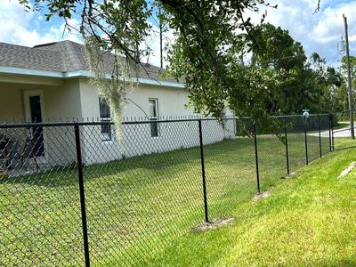 Chain-link Fence Installation using Chain-link Fence