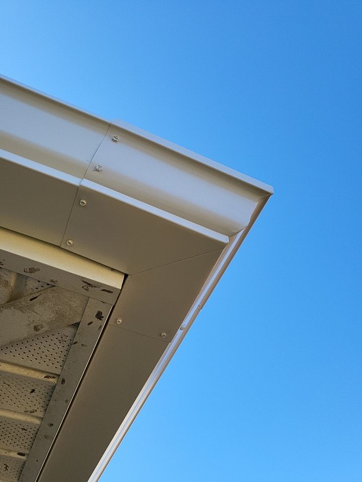 Gutter Installation using White K-Style Gutters by Gutter Professors