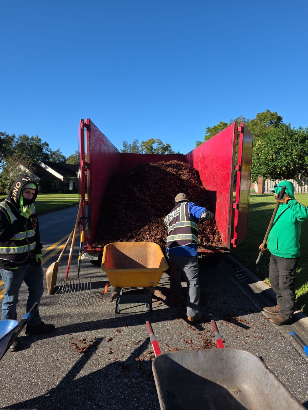 Deerwood Resident | Pine Bark Installation by ProGreen Services