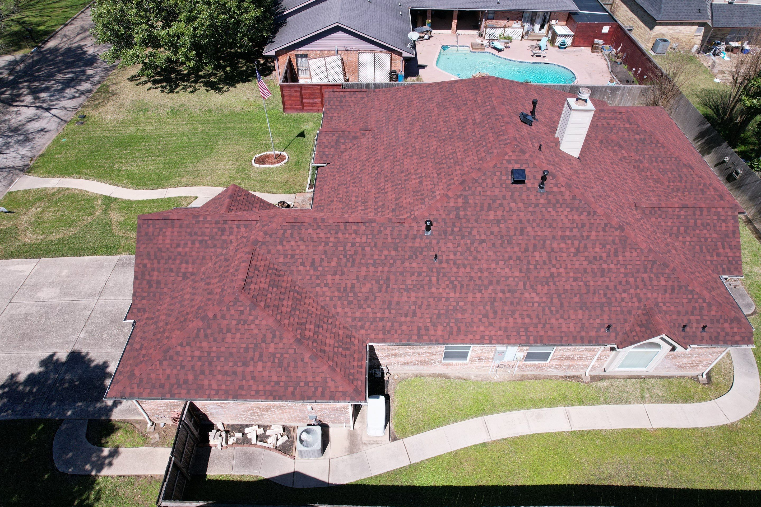 IKO Dynasty Monaco Red by STX Roofing