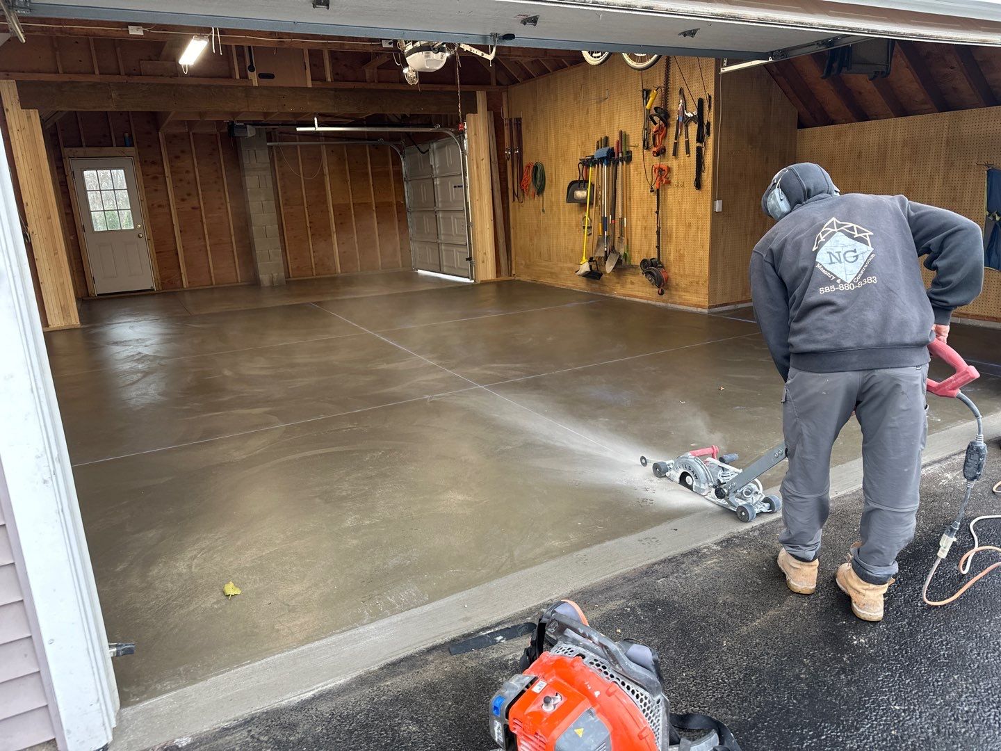 Concrete Garage Floor Replacement  by NG Masonry & Construction LLC