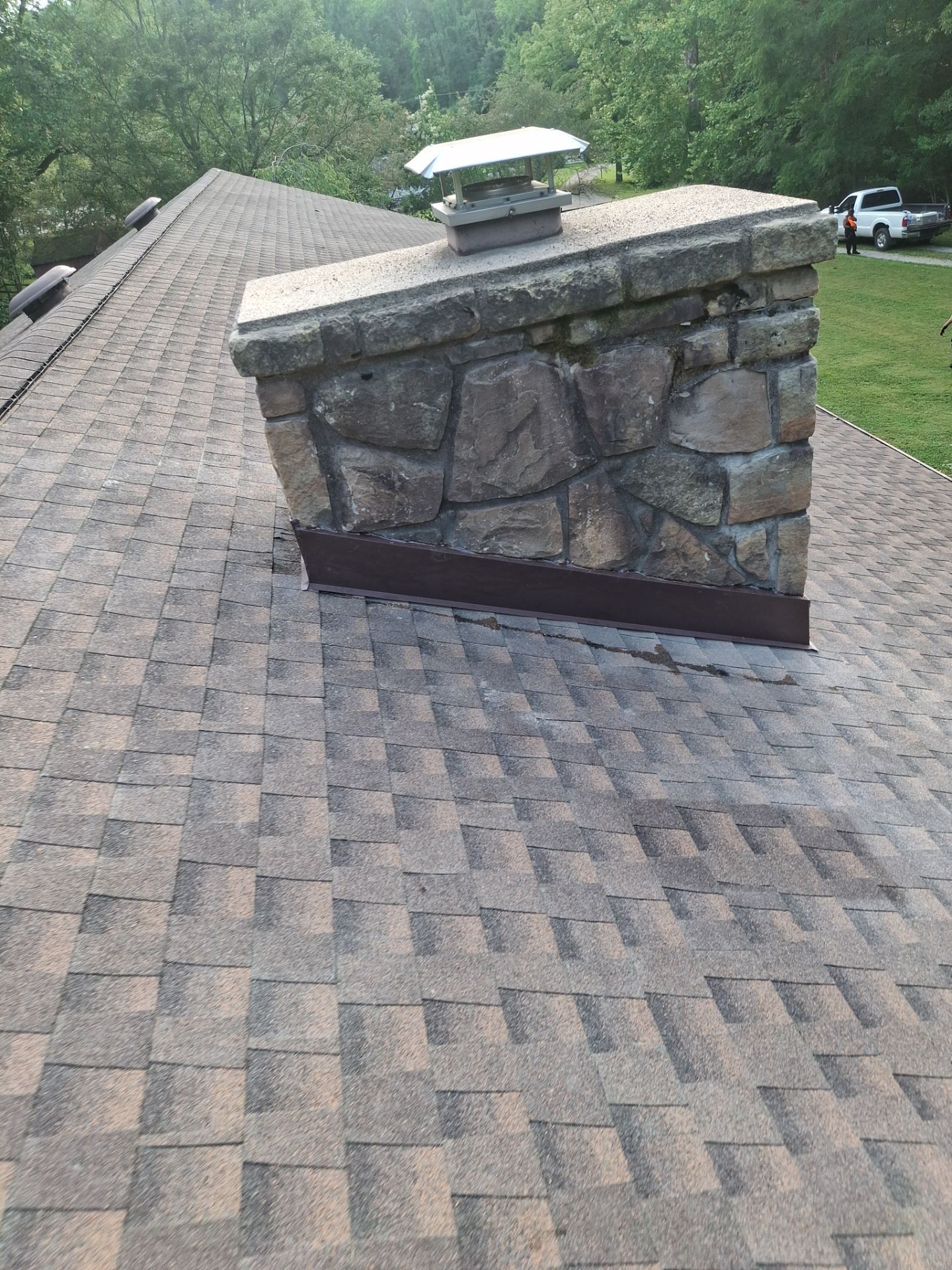 Residential Roofing Installation using GAF Timberline HDZ Barkwood by Rainstoppers Roofing