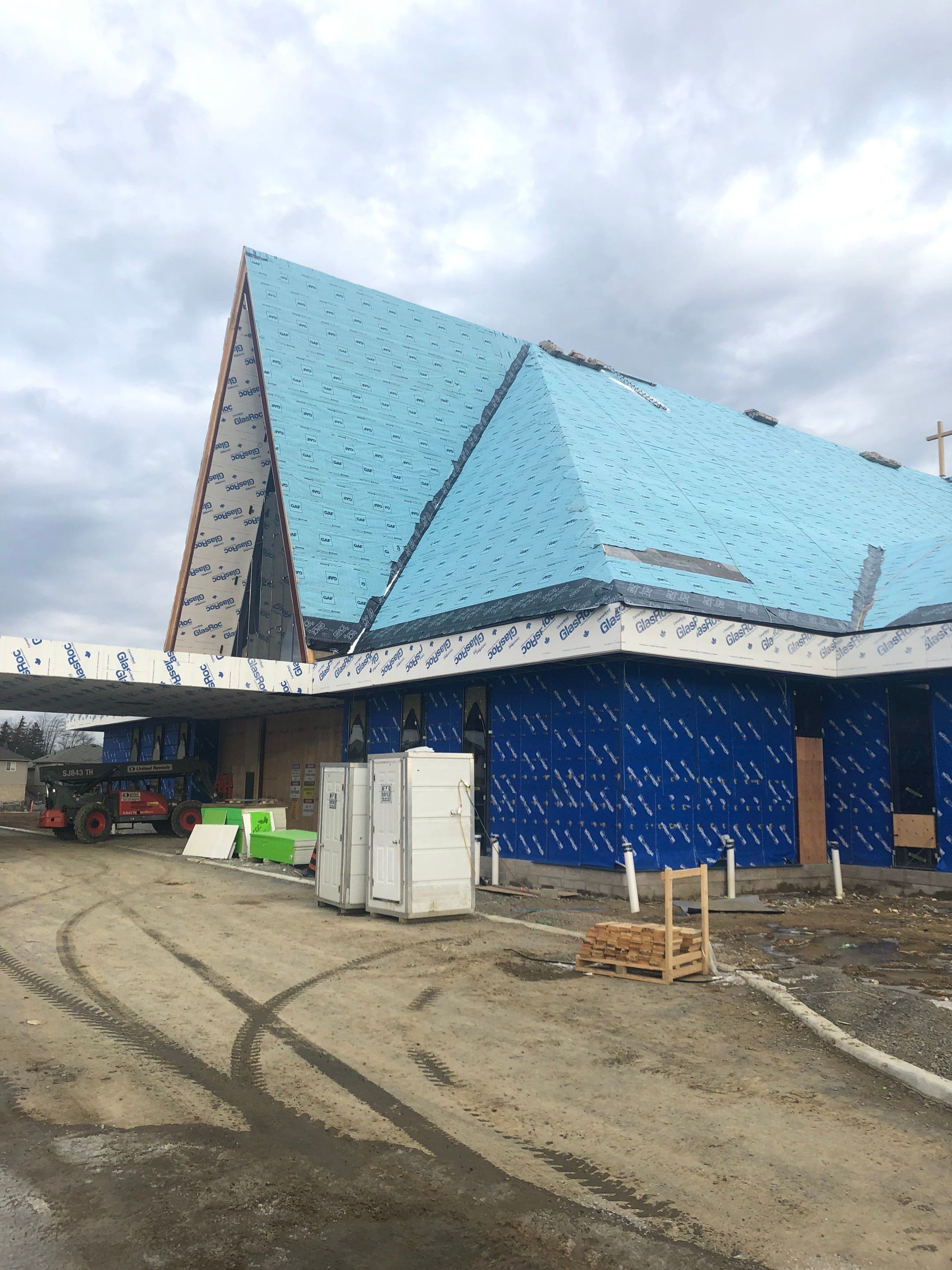 Commercial Roofing Installation using Diamond Tile Metal Shingles , Tpo Flat Roof by Jay Carter Roofing & Sheet Metal