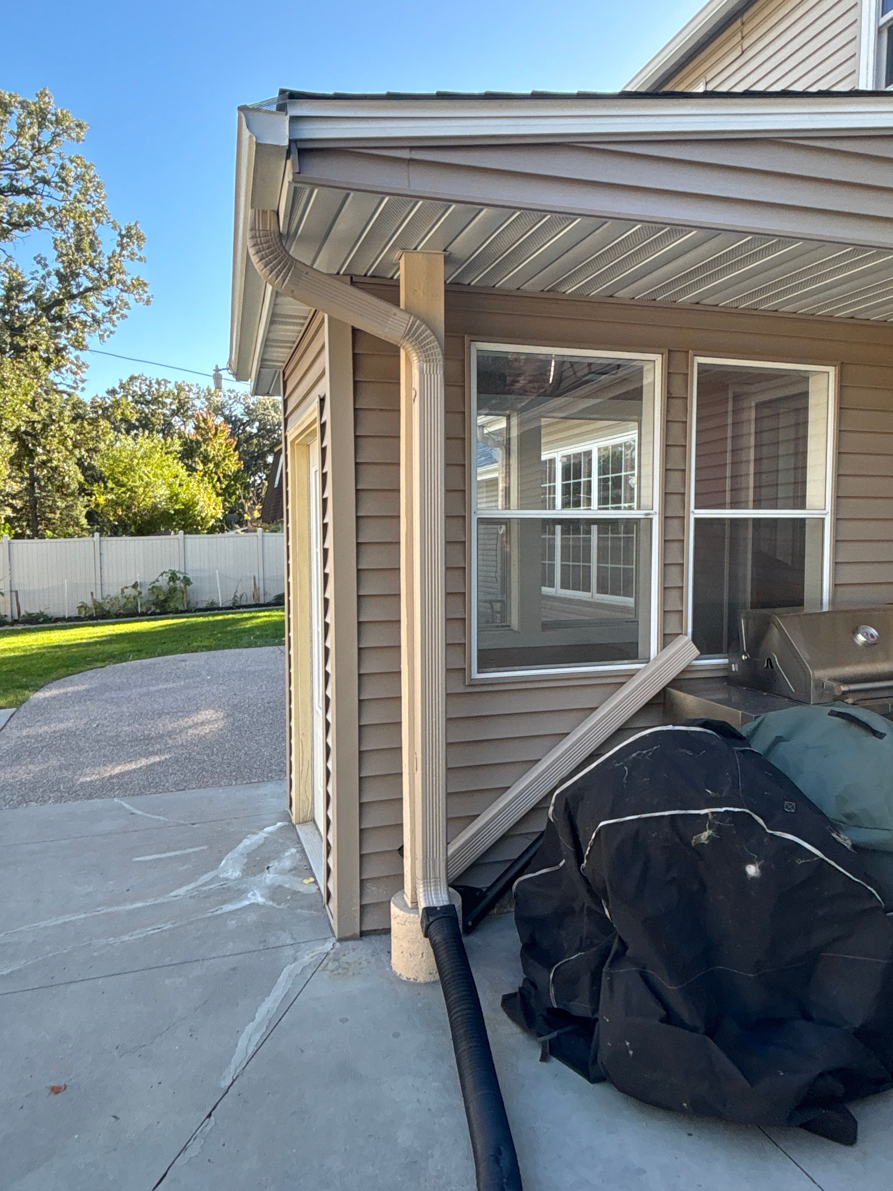 Norwood Downspout Installation – Fridley, MN by Next Level Seamless Gutters / Exteriors Inc.