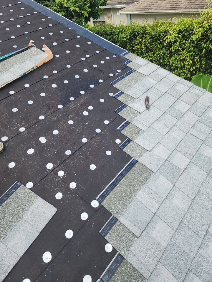 Residential Shingle Roof Replacement and Sheathing Repair in Boca Raton by Aastro Roofing