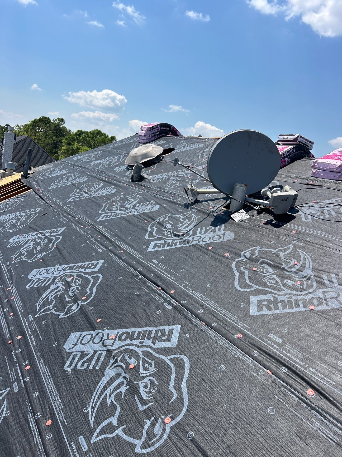 Residential Roofing Installation using Owen's Corning Duration (Lifetime) Shingles by Roof Repair Company