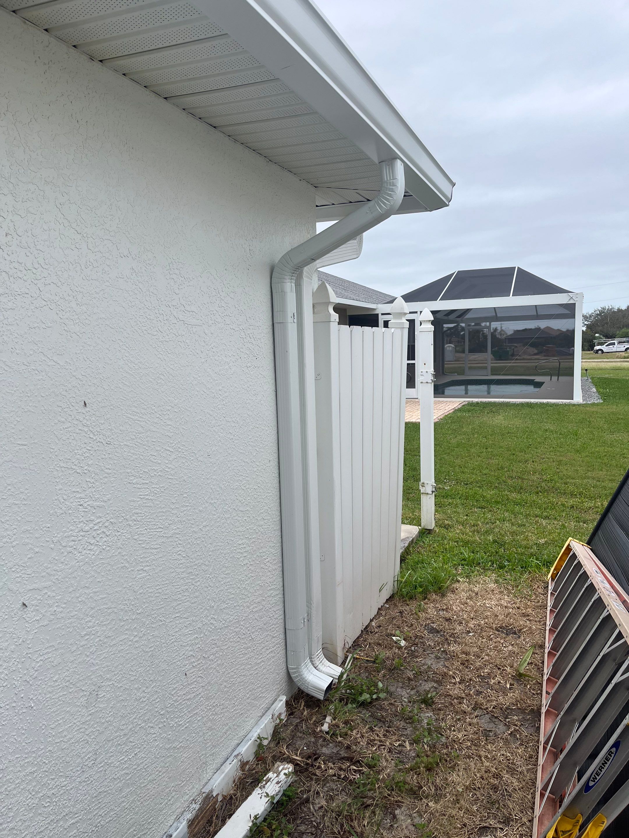 Seamless Aluminum Gutters in Cape Coral FL by Gutter Professors