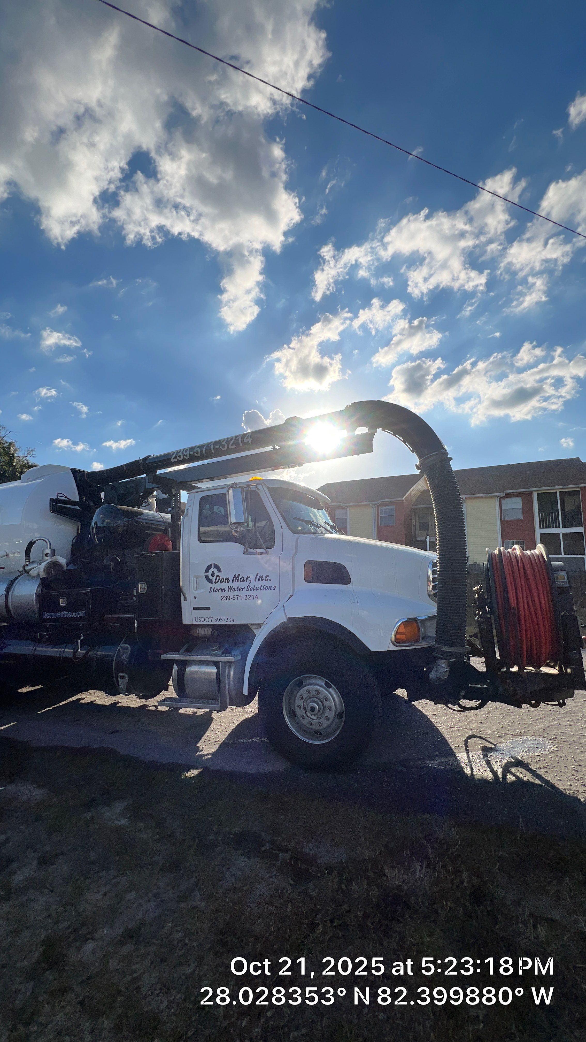 Apartment Complex Storm Water System Cleaning and Maintenance by Don Mar, Inc. Storm Water Solutions