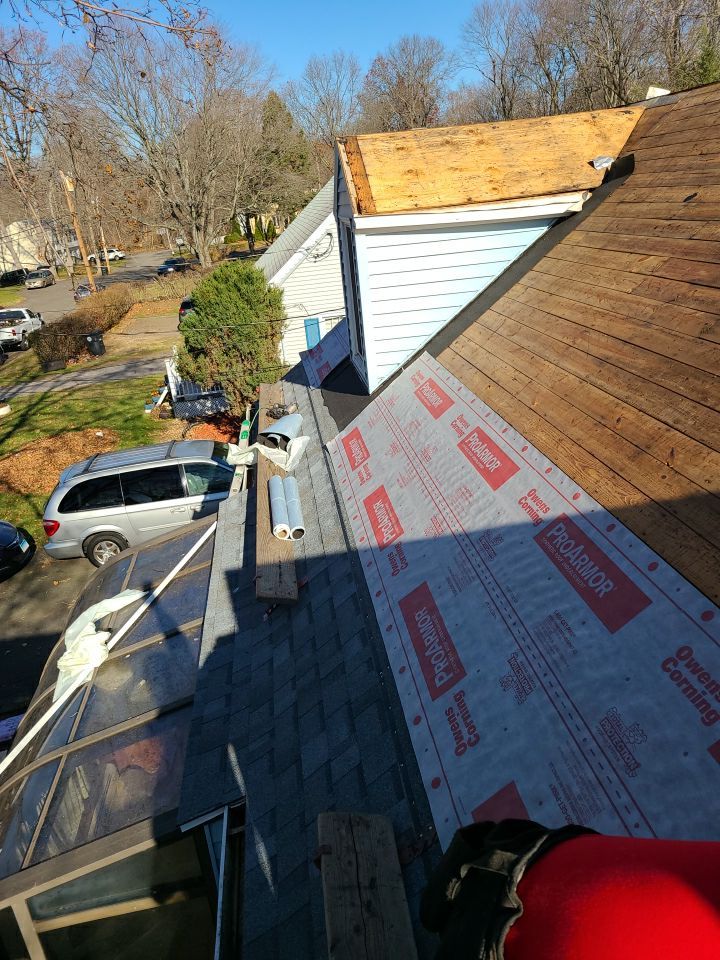 Residential Roofing Installation using Owens Corning TruDefinition Quarry Gray by A Plus Exterior