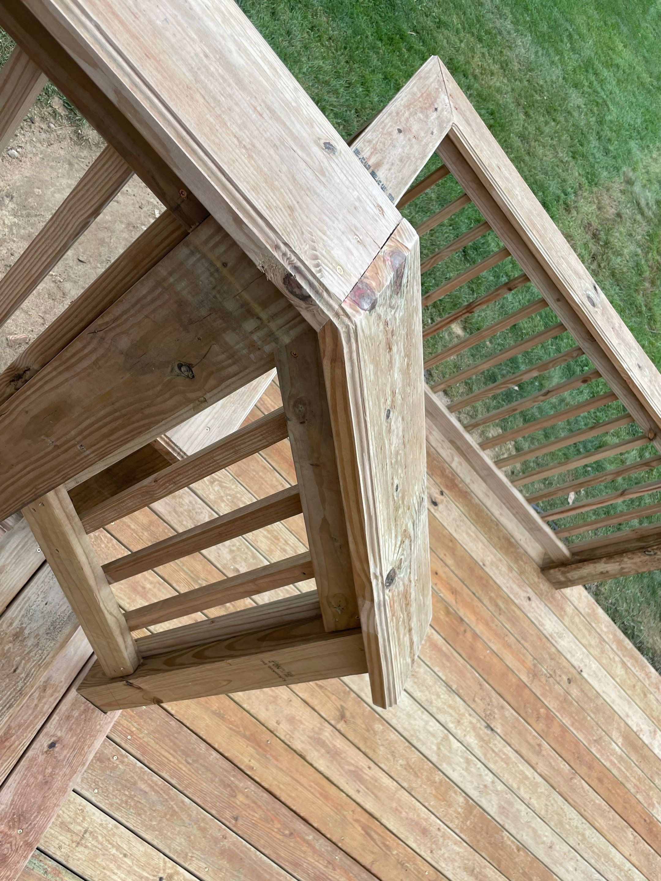 Deck Installation using Treated Lumber by Avalon Roofing and Exteriors