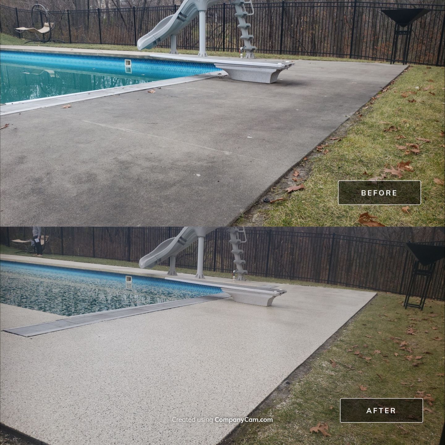 Des Moines Pool Coating by Revival Concrete Coatings