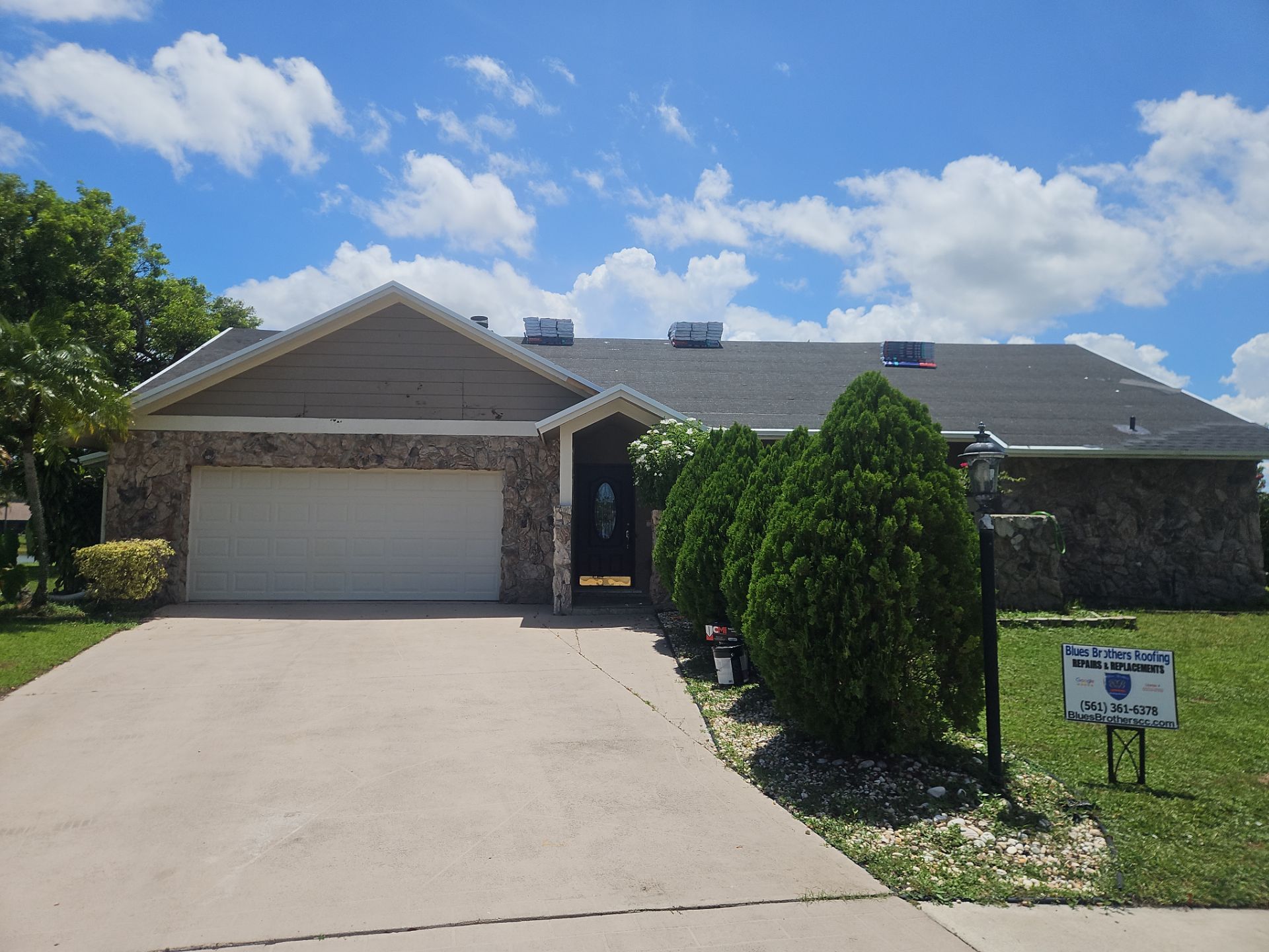 Residential Roofing Installation using GAF by BLUES BROTHERS ROOFING