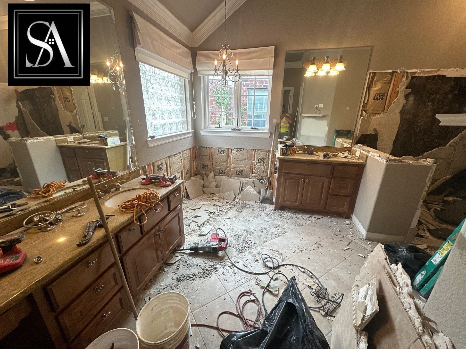 Bathroom Remodel and Closet in Cinco Ranch, TX by SophAlx LLC