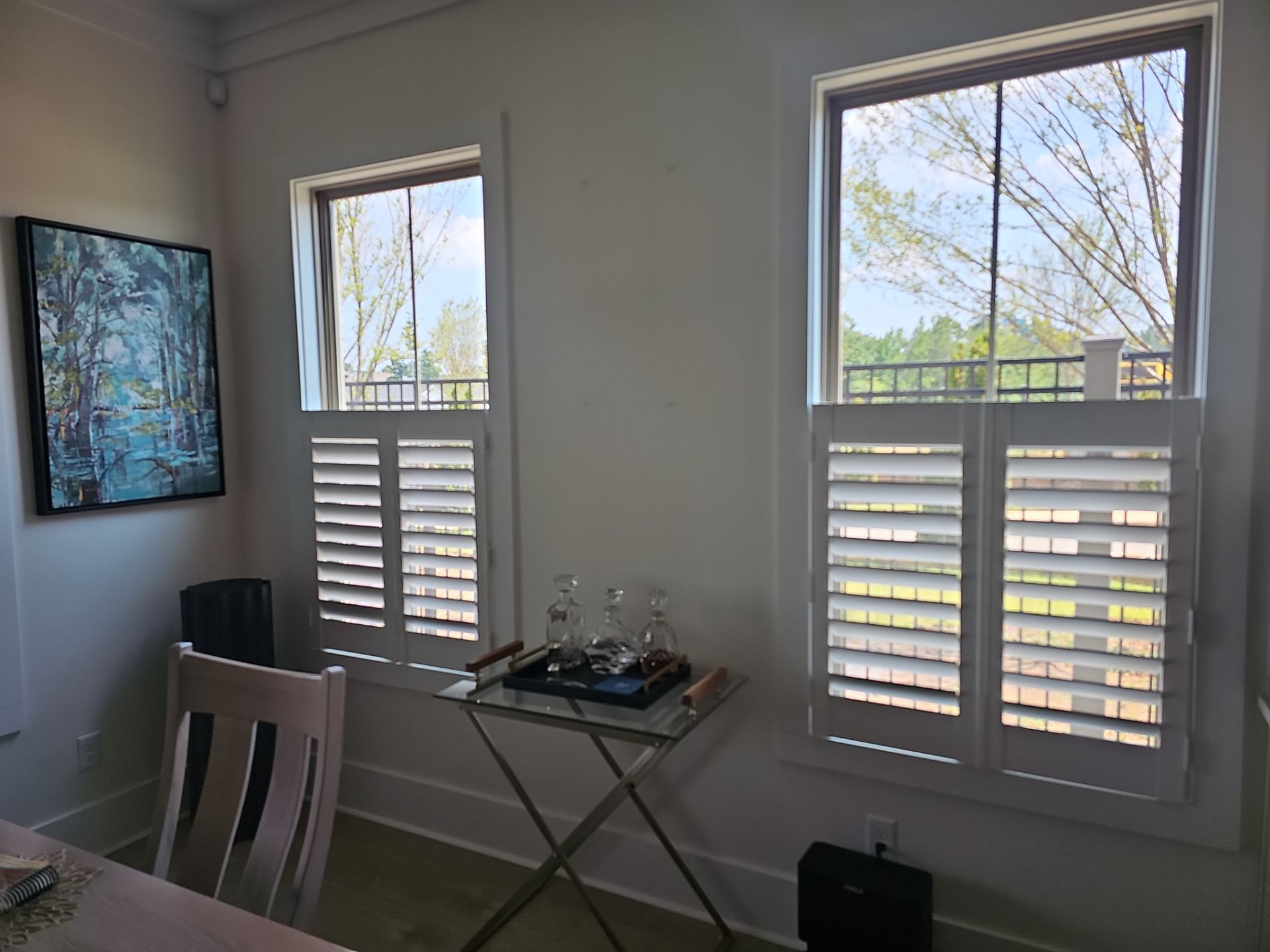 Cafe shutters in Lexington, SC by Southern Traditions Window Fashions