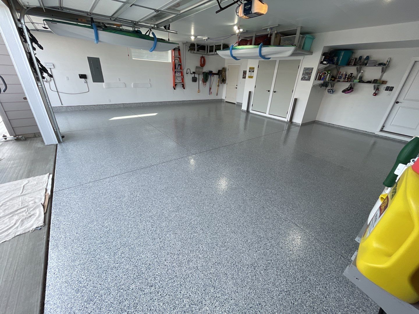Garage Transformation using Tidal Wave by Croc Coatings, LLC