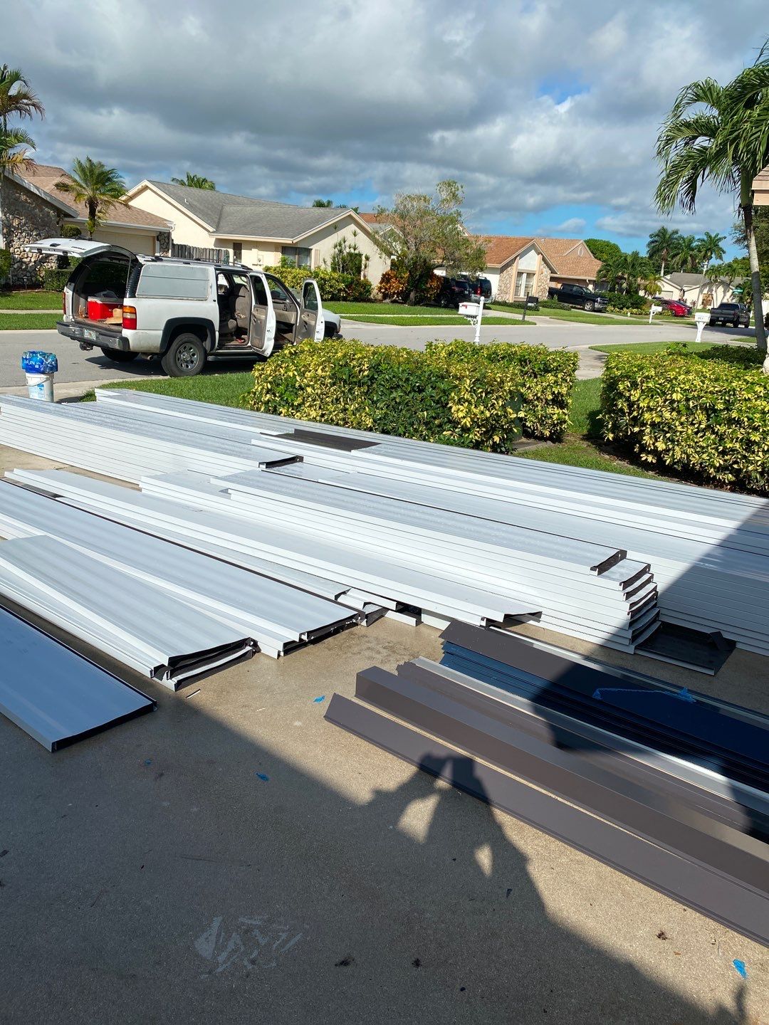 Residential Roofing Installation using 1" Nail strip metal roof by BLUES BROTHERS ROOFING
