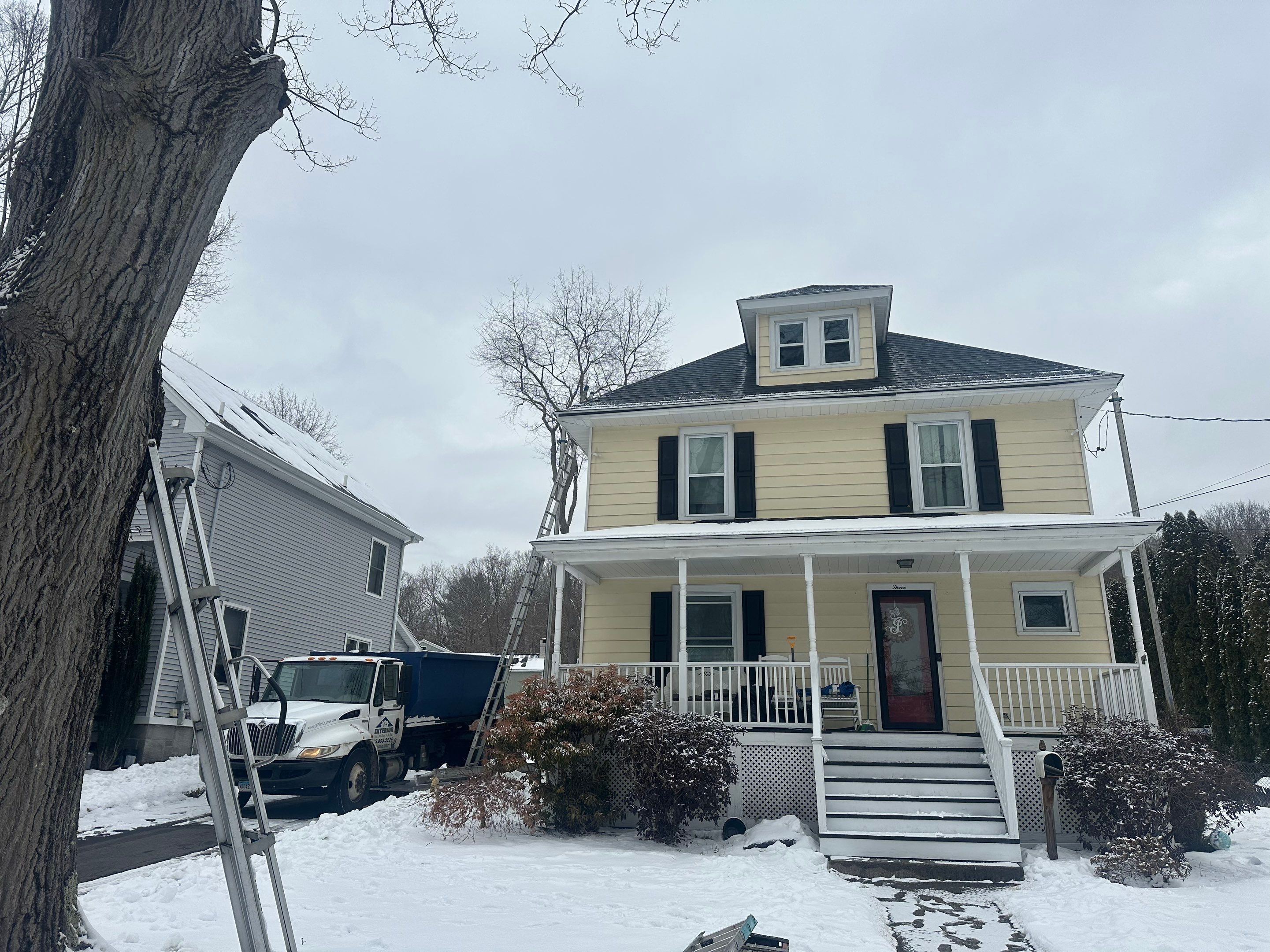 Residential Roof Replacement and Vinyl Siding Installation in Ansonia by A Plus Exterior