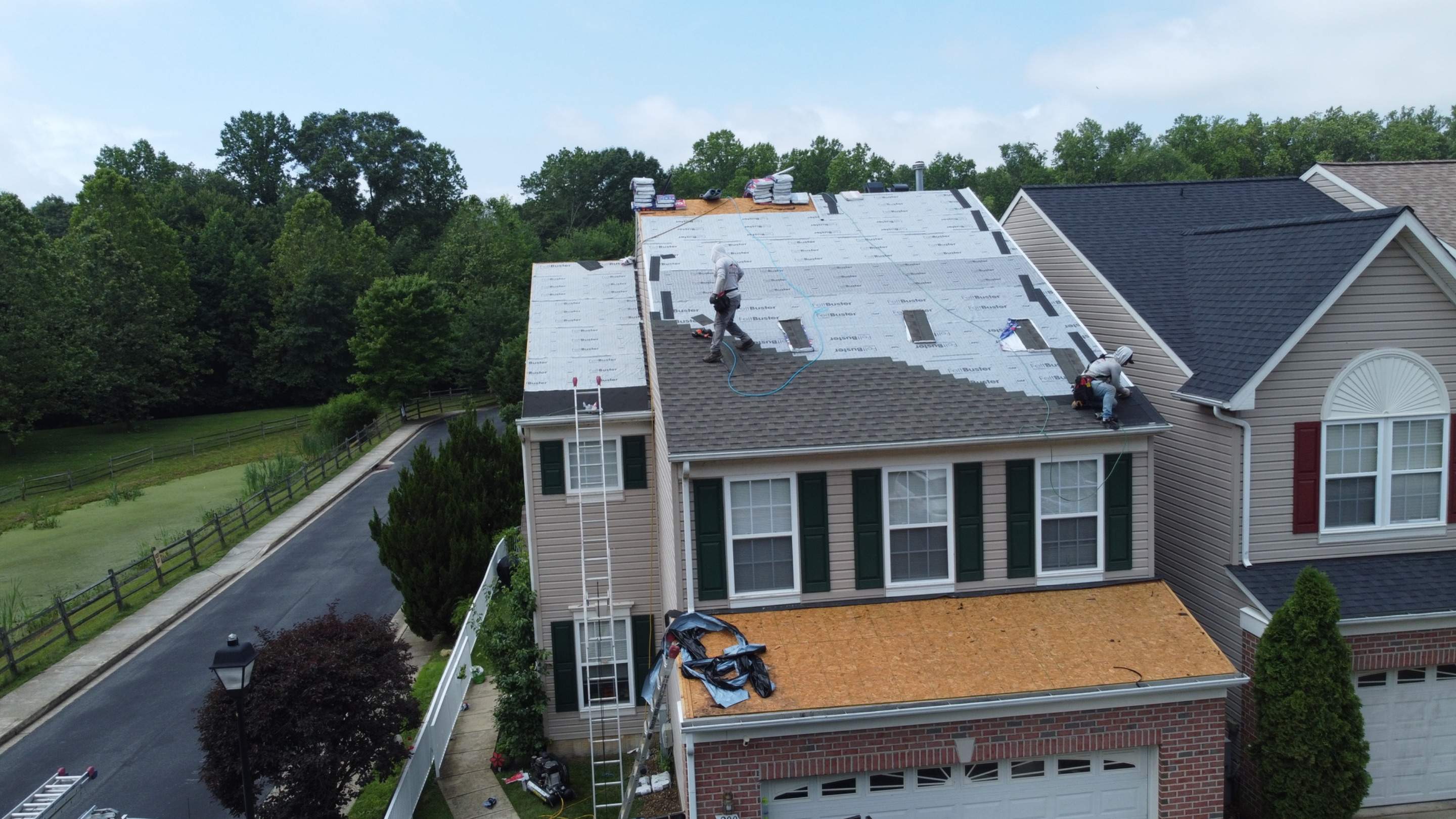 Residential Roofing Installation using GAF Timberline HDZ by Matter Roofing & Construction