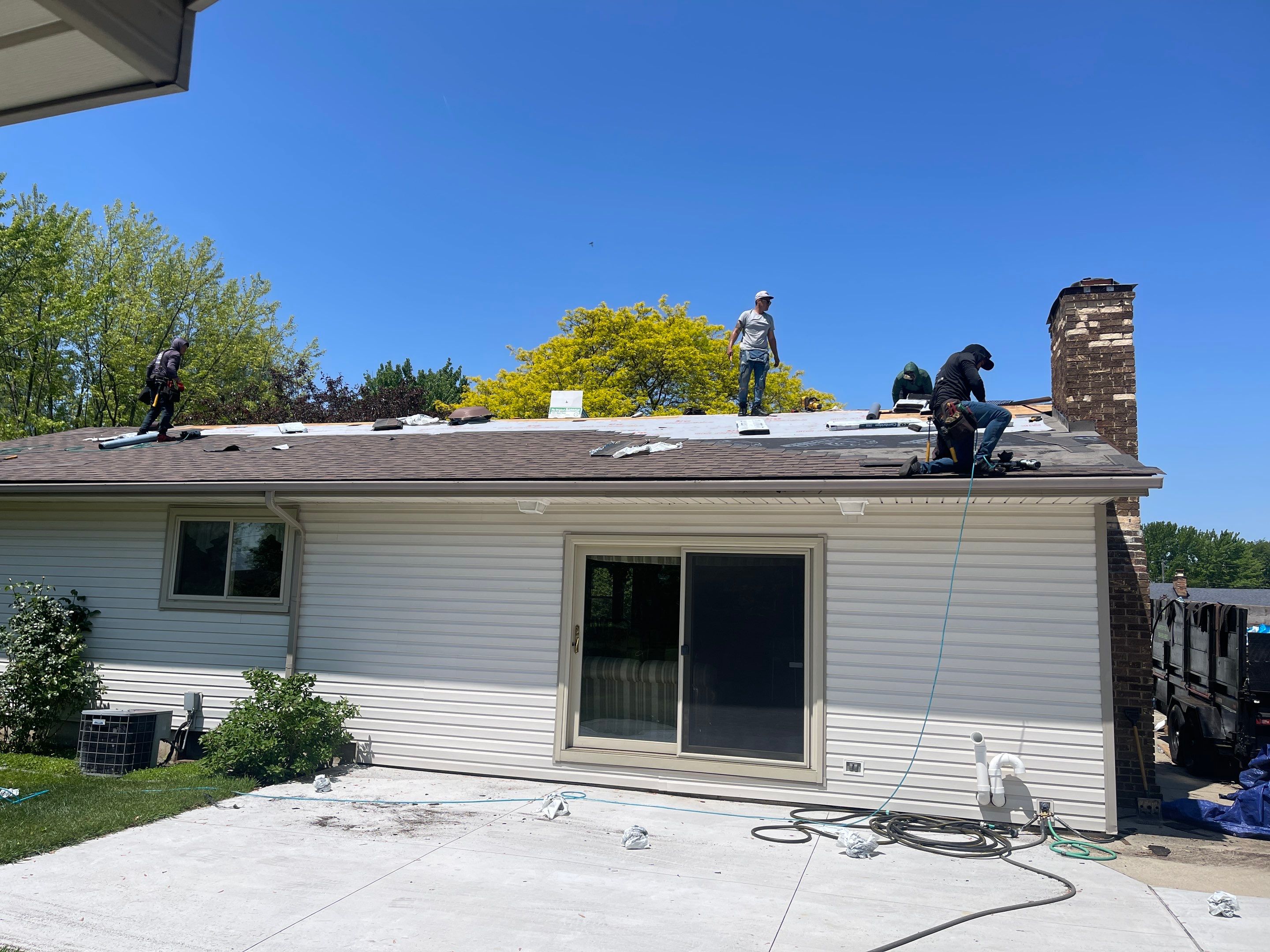 Residential Roofing Installation using IKO Dual Brown by JNR Roofing LLC