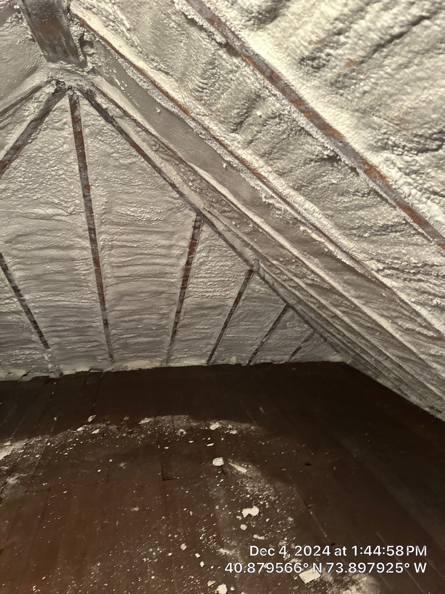 Attic Insulation using Closed Cell Spray Foam by NYS Foam & Energy