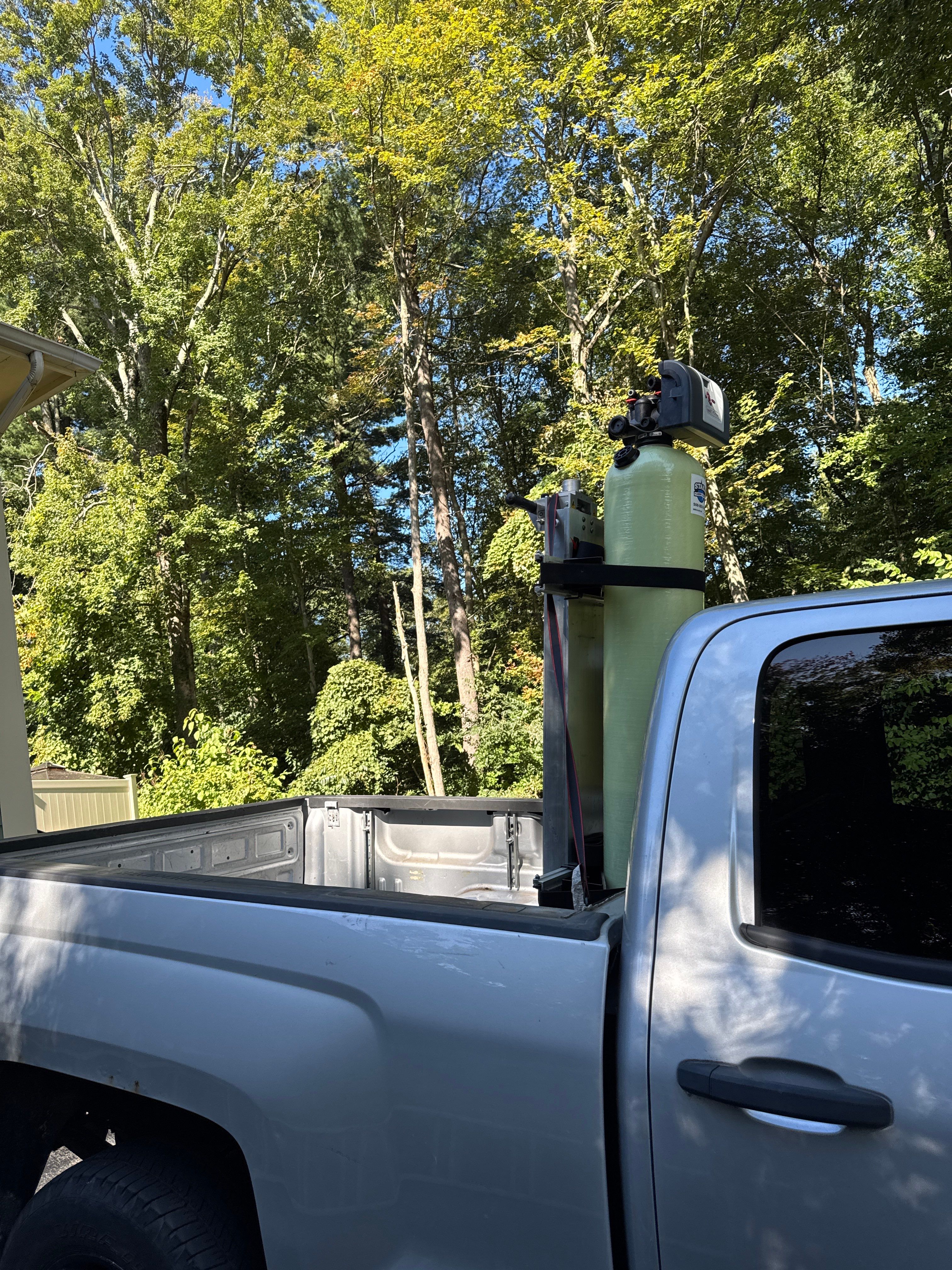 Combination Water Softener and Carbon Filter Installation. by Stake Plumbing and Heating