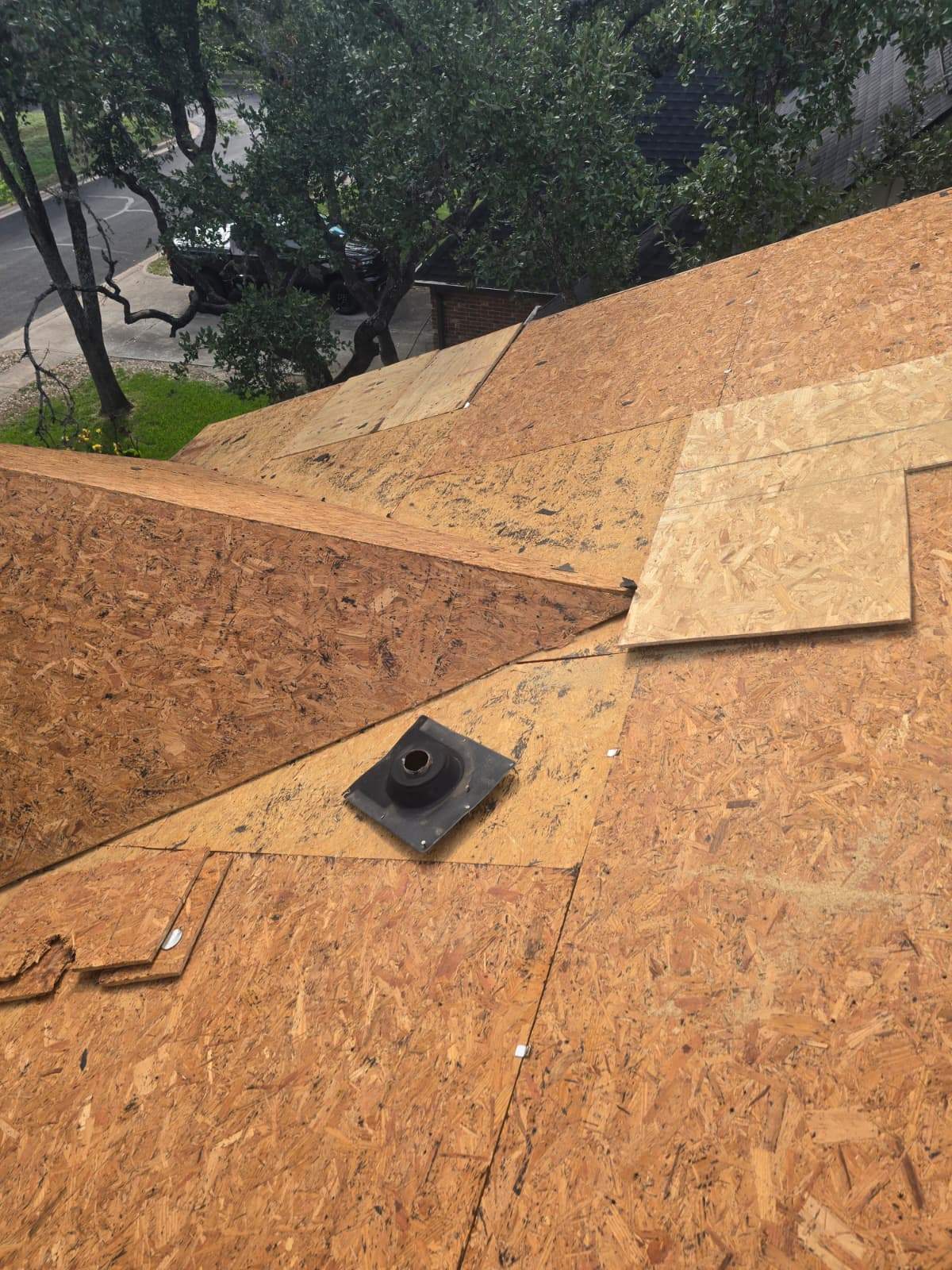 Residential Roofing Replacement and Chimney Flashing Repair in Austin by Caliber Restoration LLC