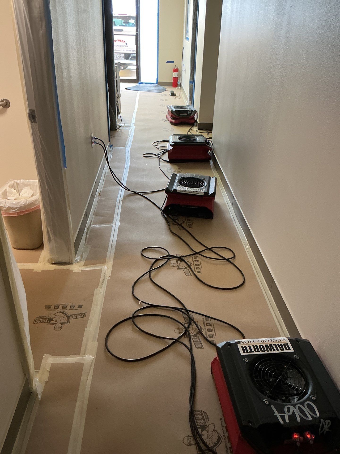 Dallas Office Interior Restoration and Commercial Carpet Tile Installation by Simmons Floors 