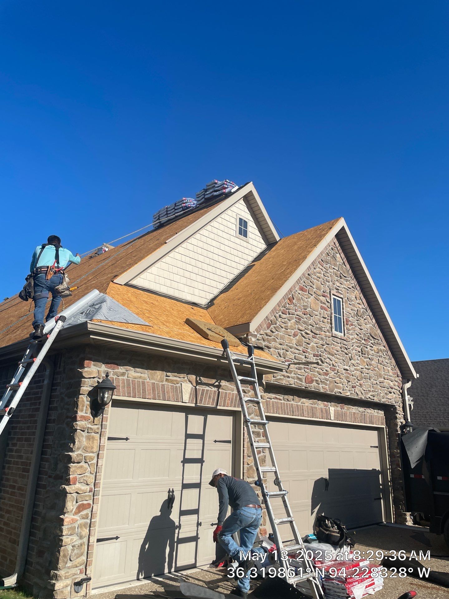 Residential Roofing Installation using GAF Armorshield in Bentonville, AR by Ozark Mountain Roofing