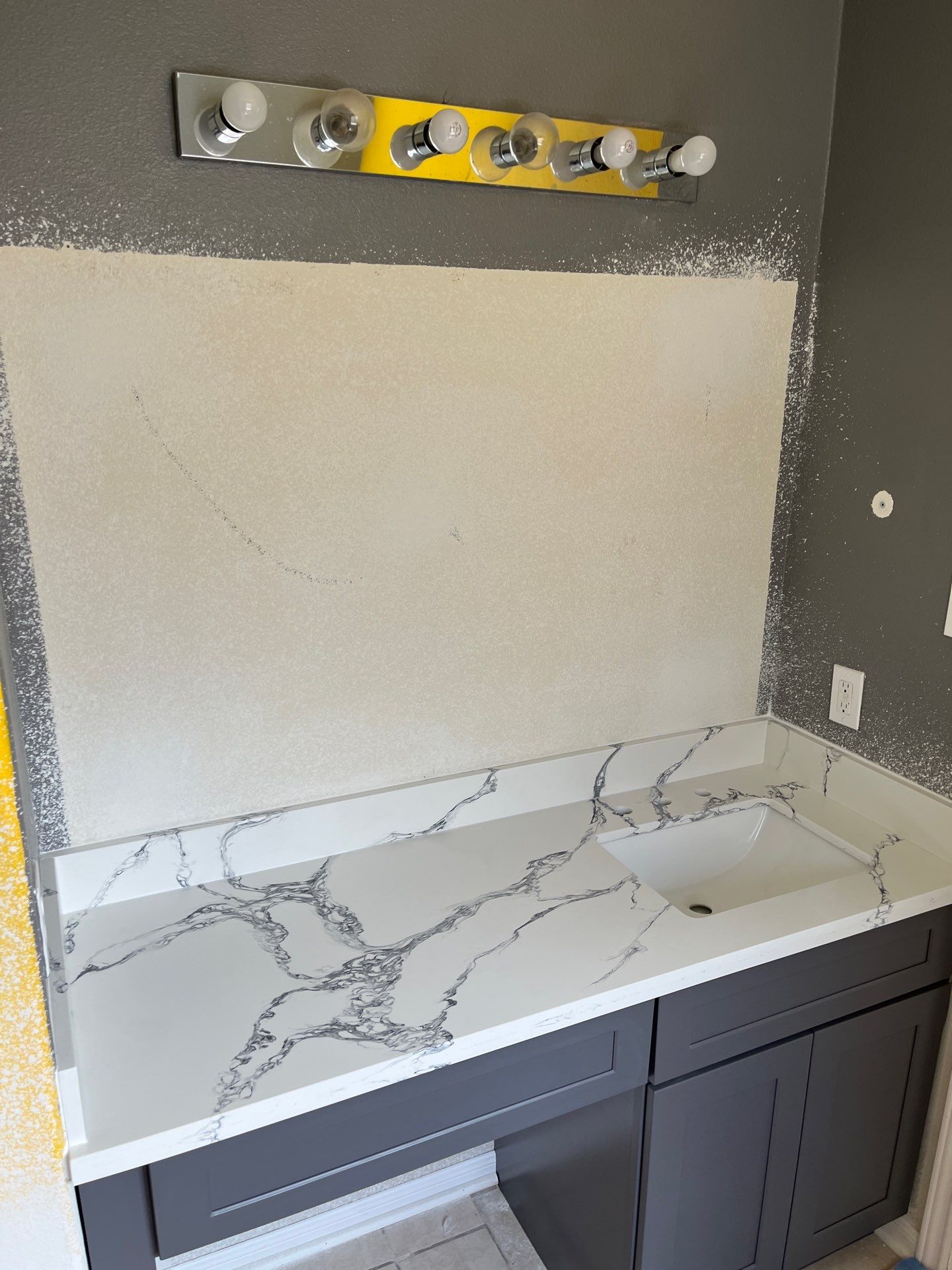 Bathroom Remodel using Water mitigation equipment by L&T General Contractors and Restoration INC
