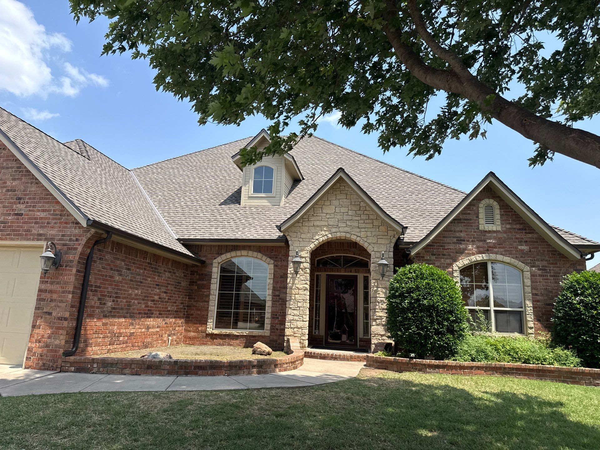 GAF Timberline UHDZ Full Storm Restoration - Exterior Paint & Interior Repair - Oklahoma City, OK by 5Coat Roofing & Construction