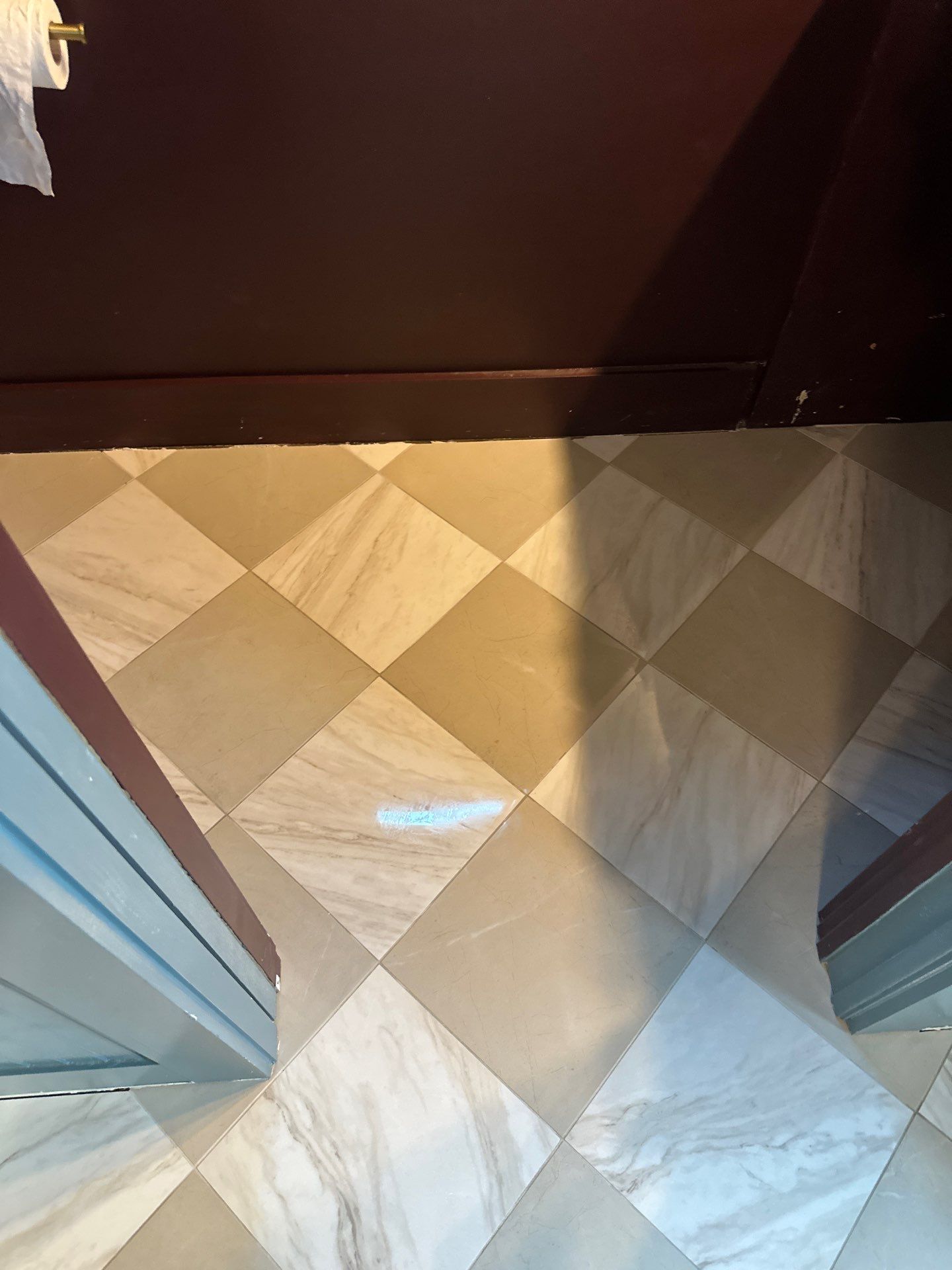 White Oak Hardwood and Checkerboard Tile Installation by Footprints Floors of Nashville