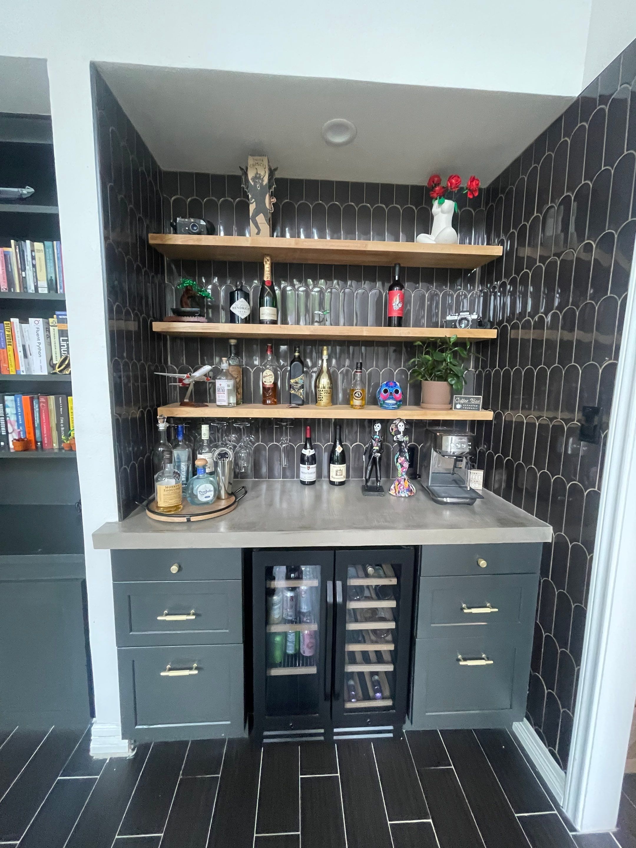 Custom Home Bar & Built-In Cabinet Remodel by Majesty Construction