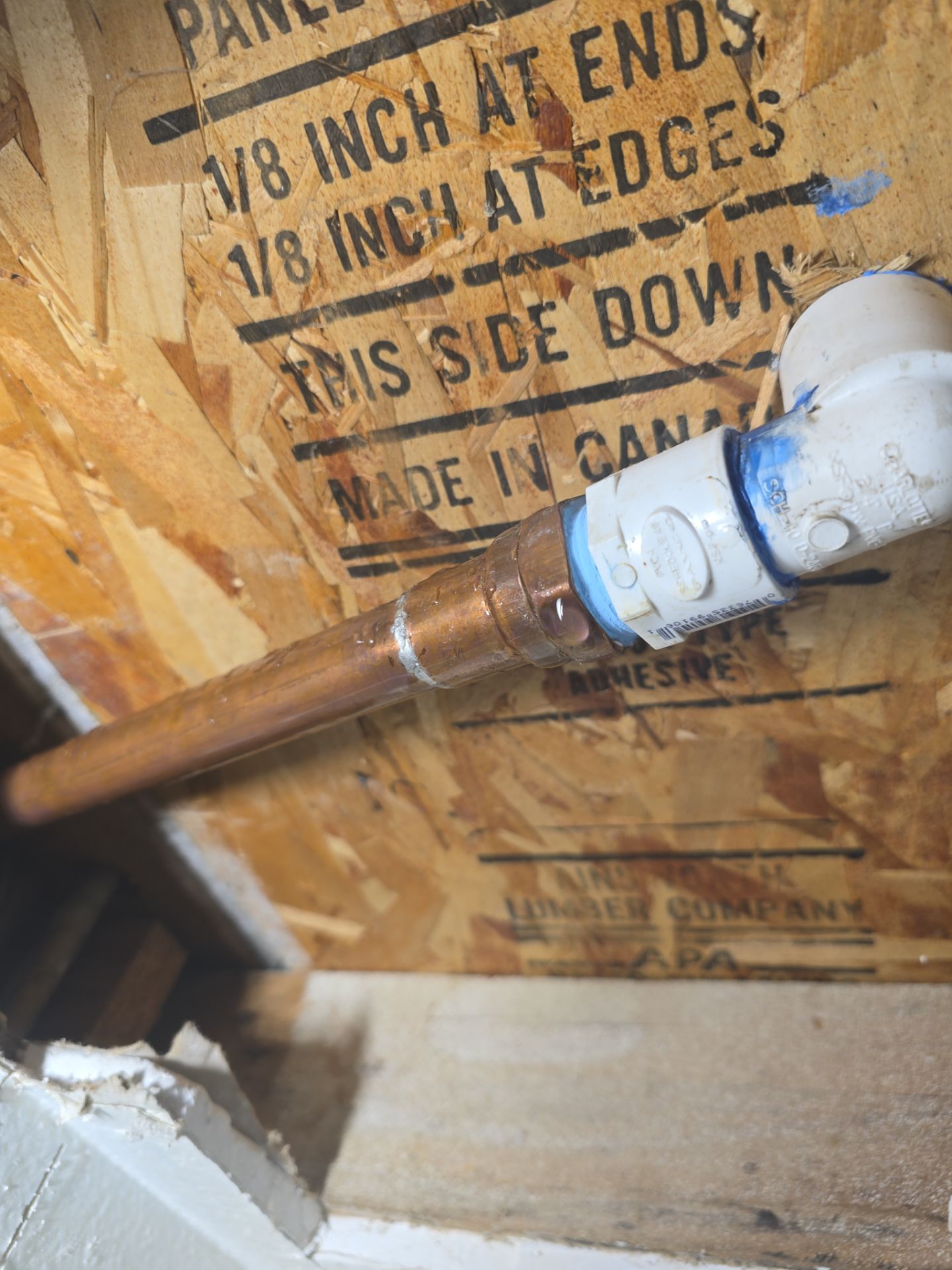 Installation of New Piping in Ceiling by Us Plumbing 