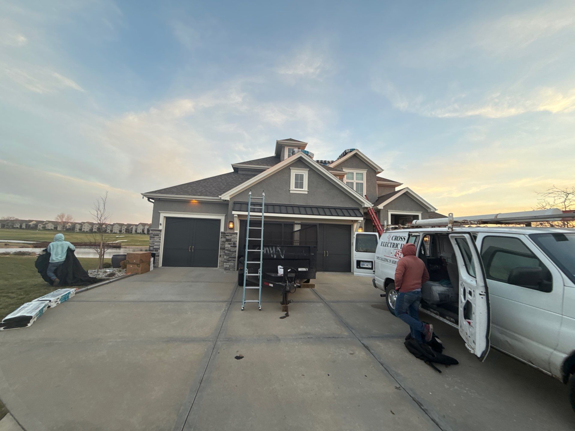 Hail Damaged Roof replacement in Staley Farms  by EEC  Windows, Siding & Roofing 